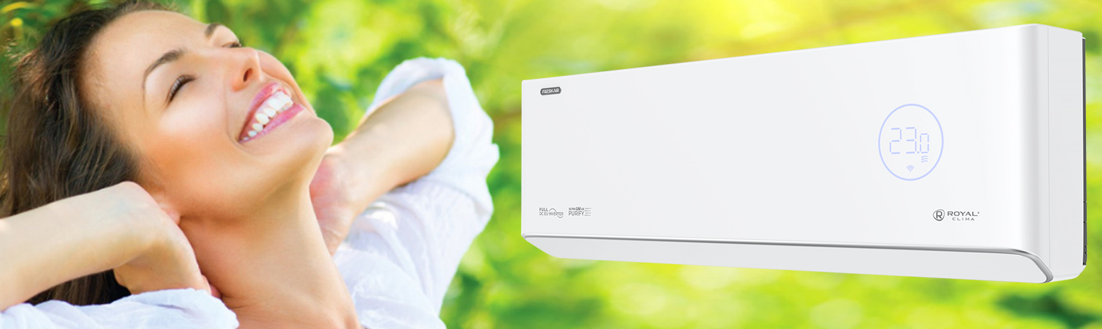 Новейшая сплит-система ROYAL FRESH Full DC EU Inverter с притоком свежего воздуха