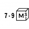 7-9 м³