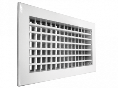 настенная двухрядная металлическая решетка 2 wa 500*300